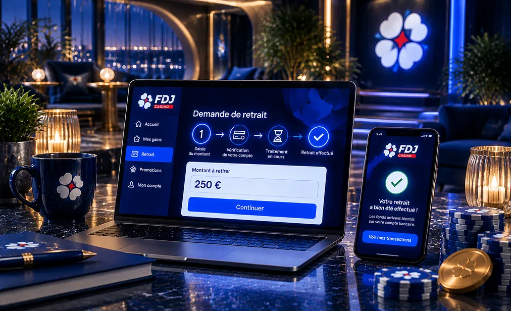 Processus de Retrait chez FDJ Casino